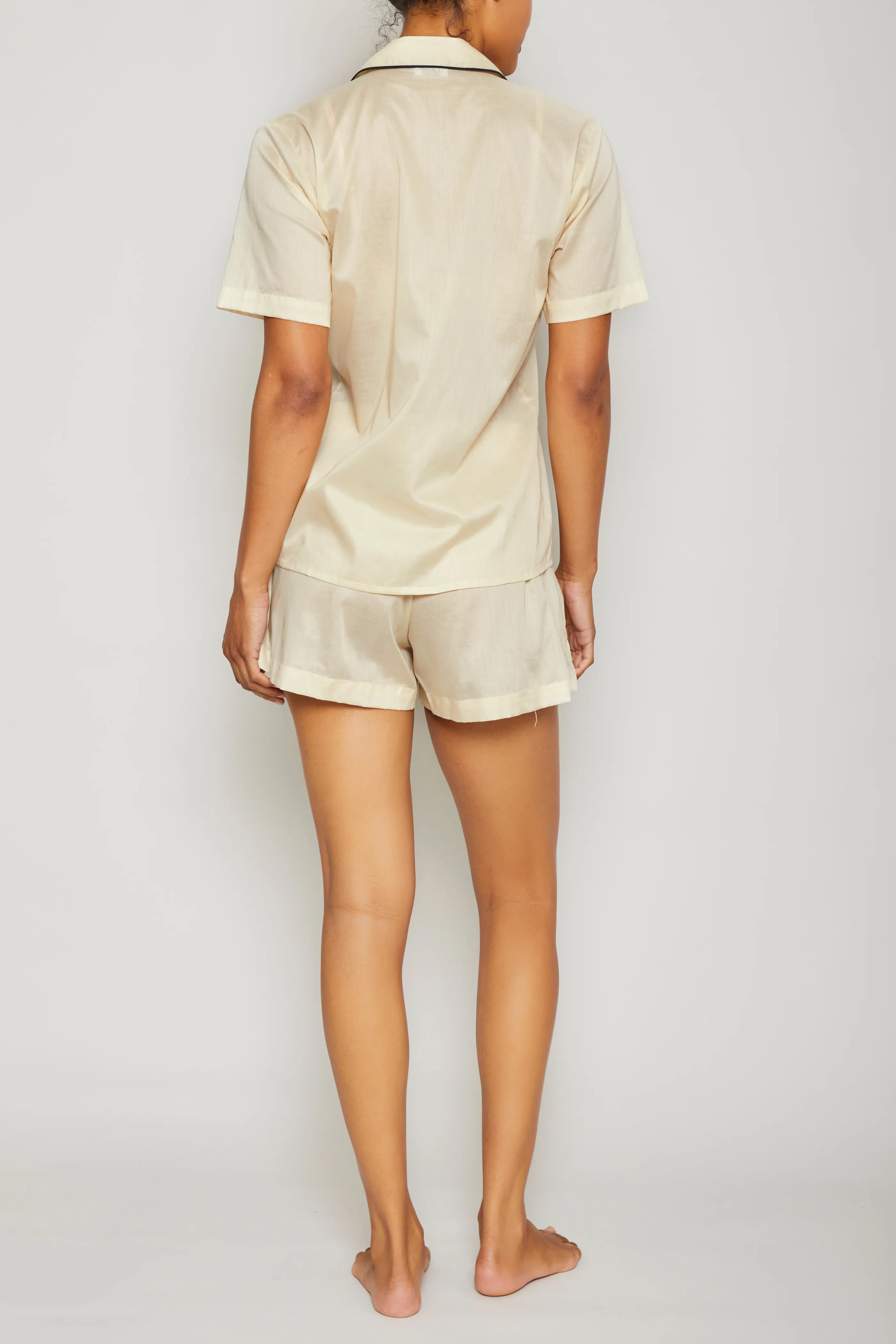 Sand Boxing Short Set - Piped in Navy