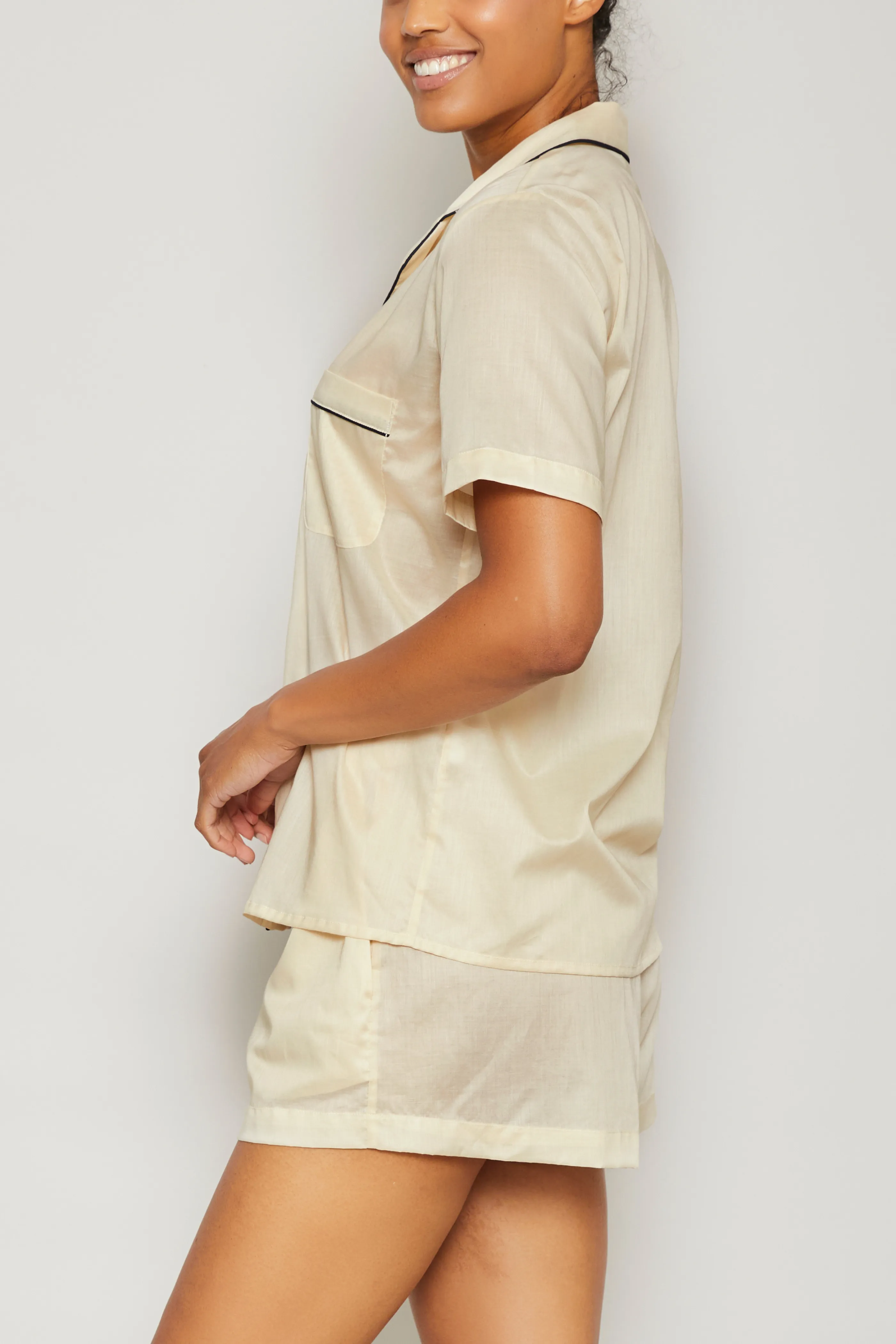 Sand Boxing Short Set - Piped in Navy