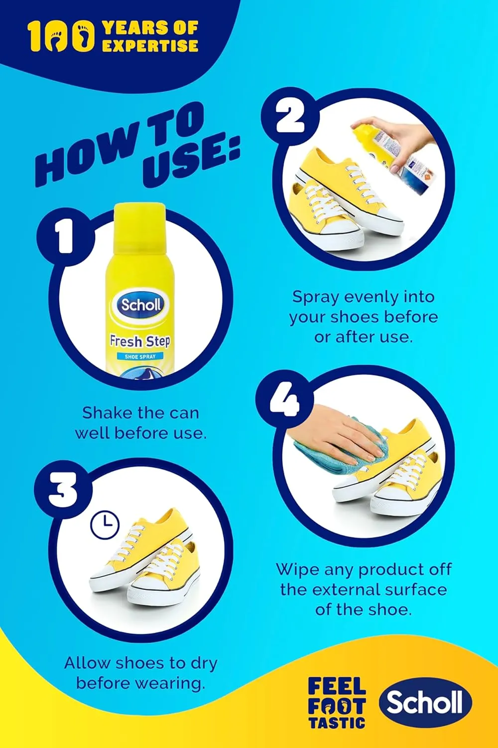 Scholl Fresh Step Shoe Spray - 150ml
