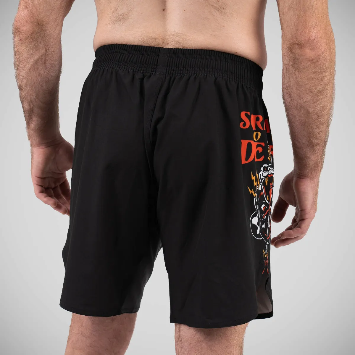 Scramble or Dead Grappling Shorts - Black/Orange