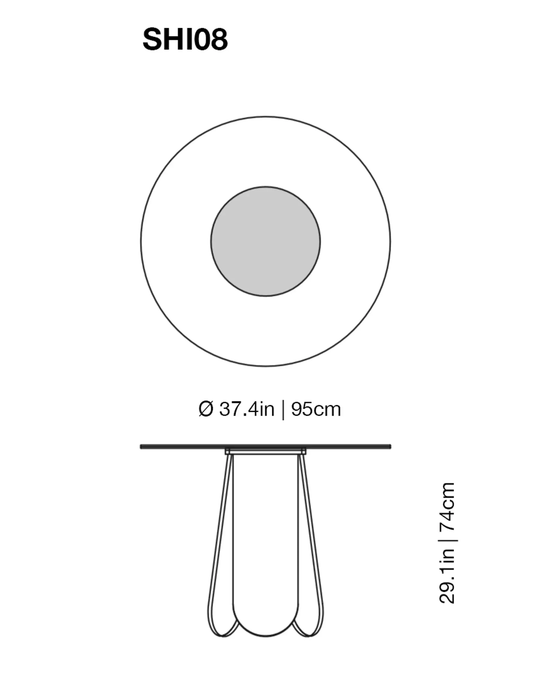 Shimmer - Glass Table