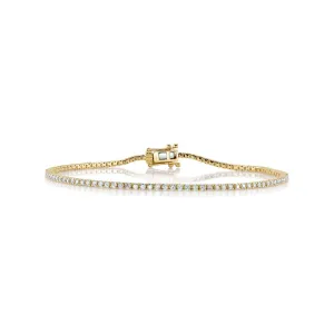 Shy Creation Thin Diamond Tennis Bracelet