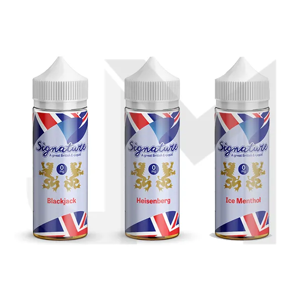 Signature Vapours 100ml E-liquid 0mg (50VG/50PG)