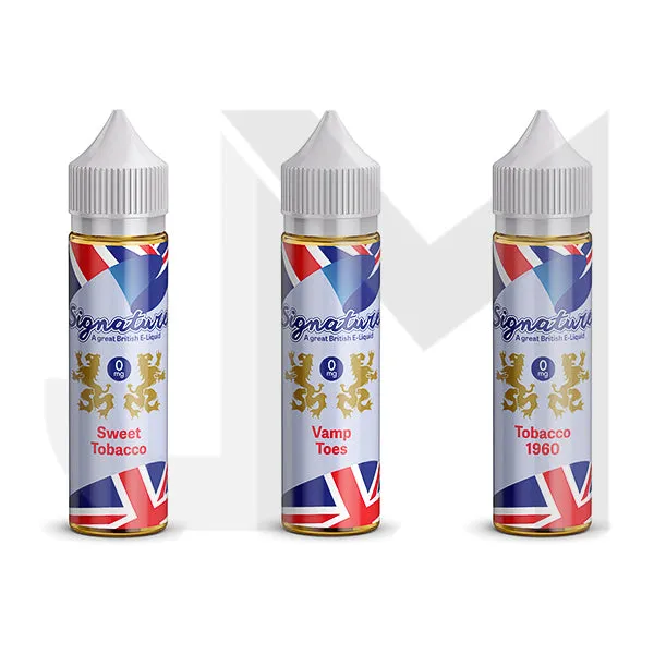 Signature Vapours 50ml E-liquid 0mg (50VG/50PG)