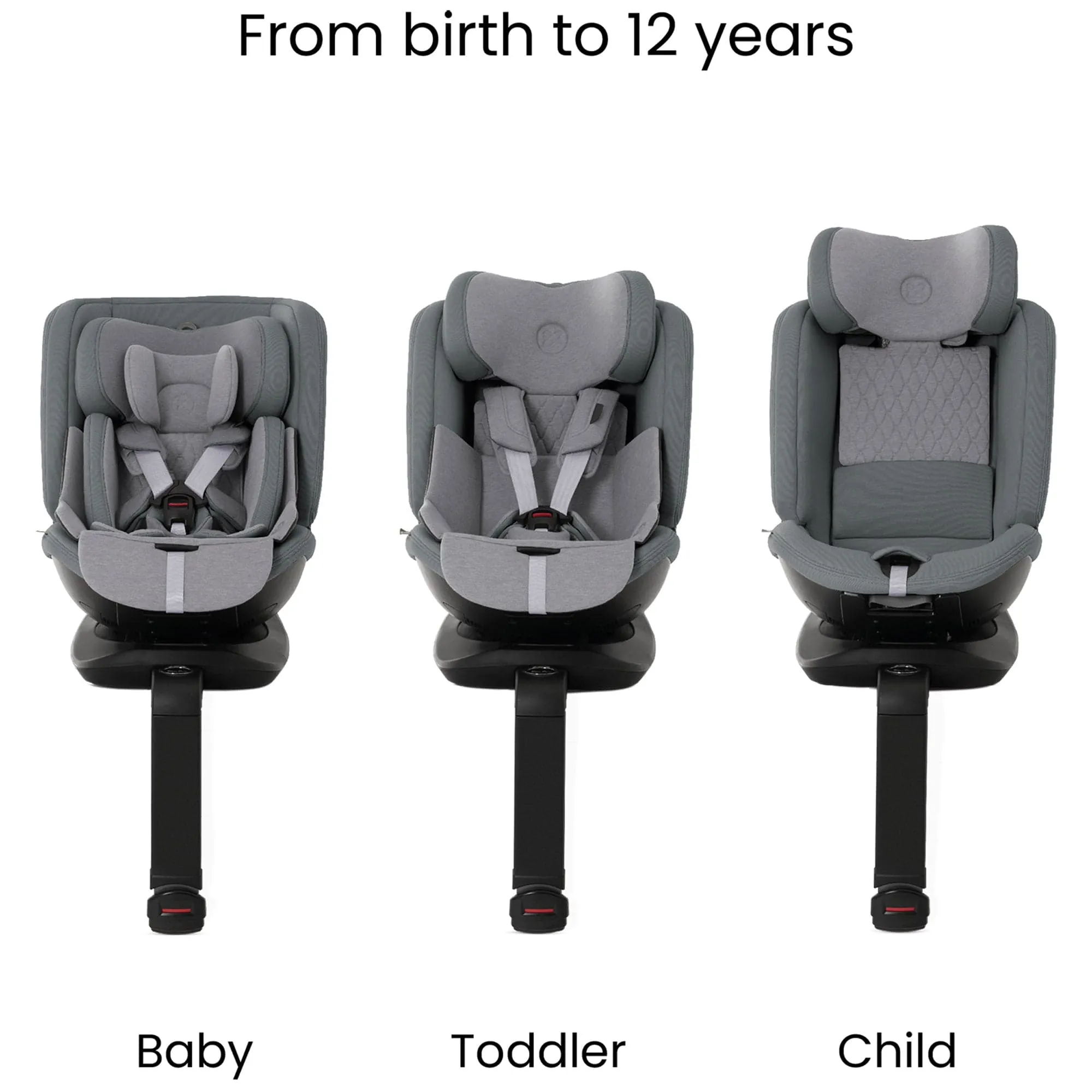 Silver Cross Motion 2 All Size 360 Car Seat in Glacier
