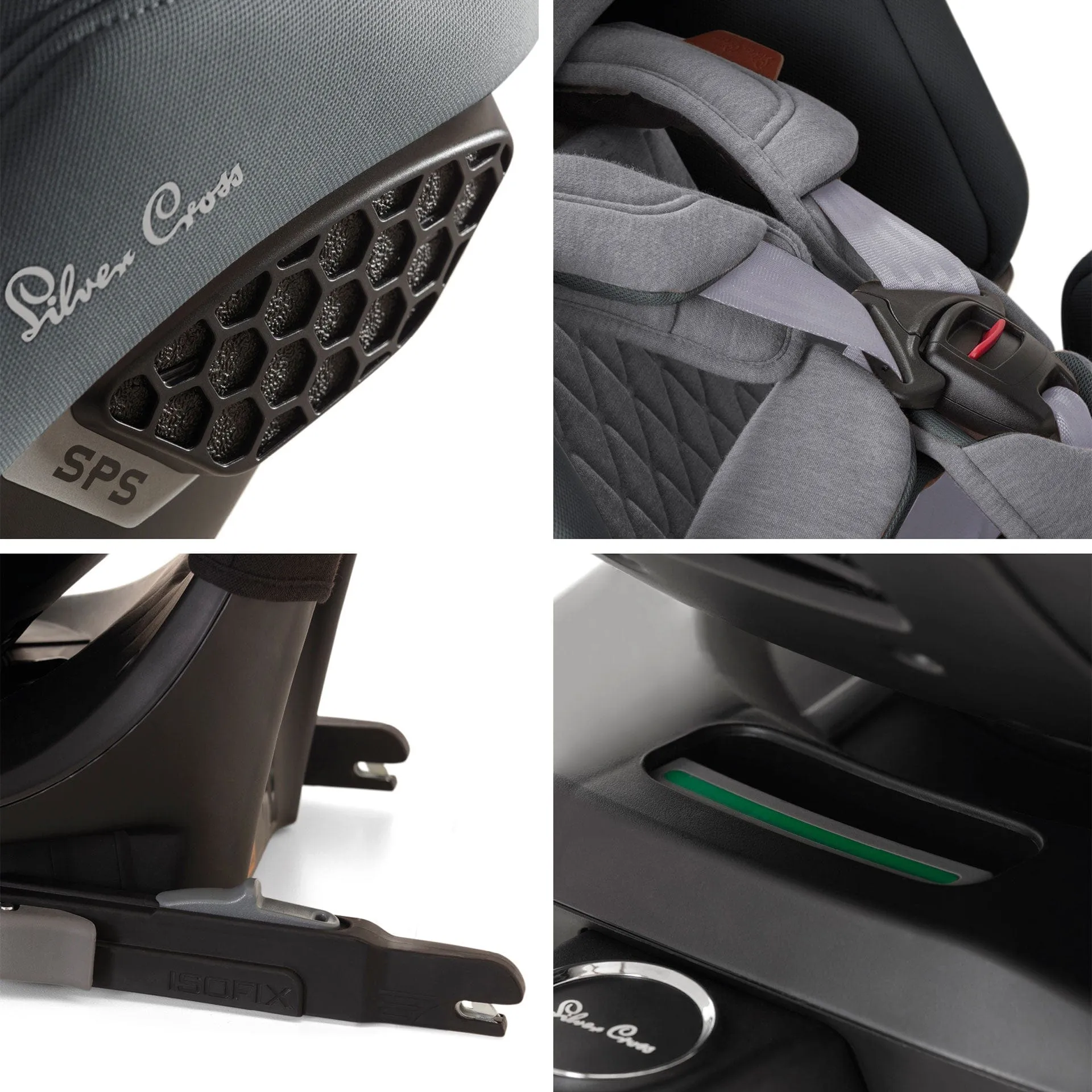 Silver Cross Motion 2 All Size 360 Car Seat in Glacier