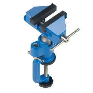 SILVERLINE MULTI ANGLE VICE SWIVELS 360° ANGLES 45° 70MM CRAFT RUBBER JAWS VC17