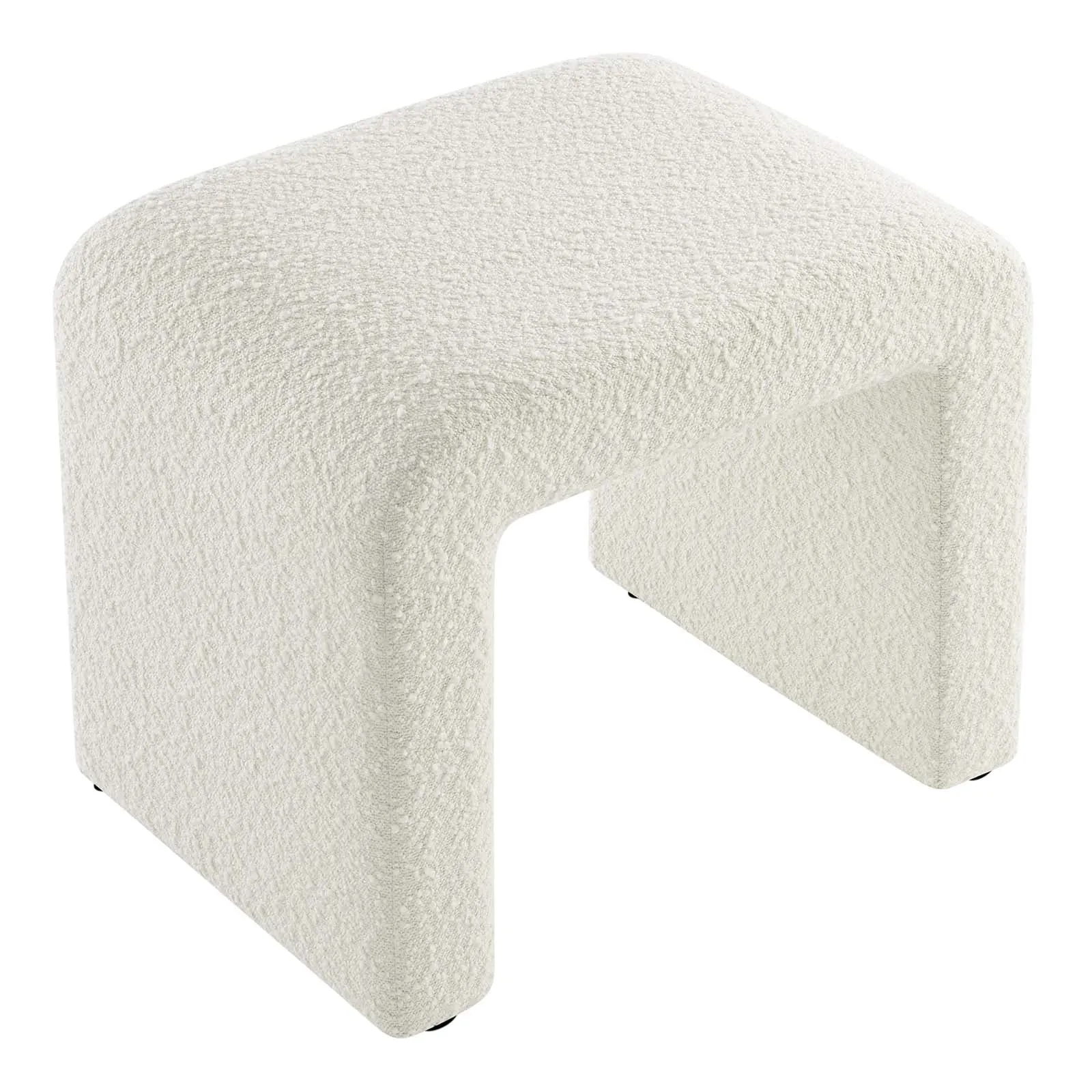 SIMBA BOUCLE FABRIC WATERFALL STOOL