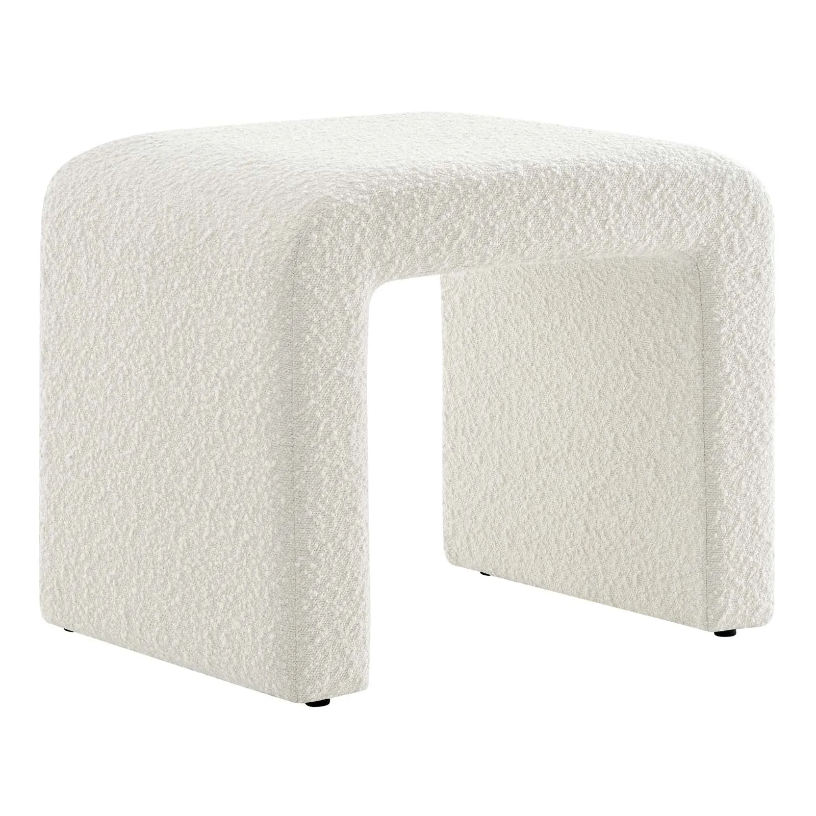 SIMBA BOUCLE FABRIC WATERFALL STOOL