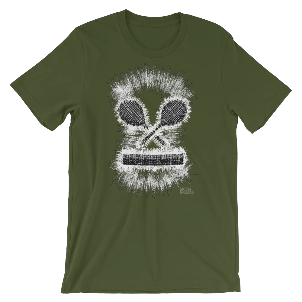 Skull And Tennis Bones - Unisex Tennis T-Shirt