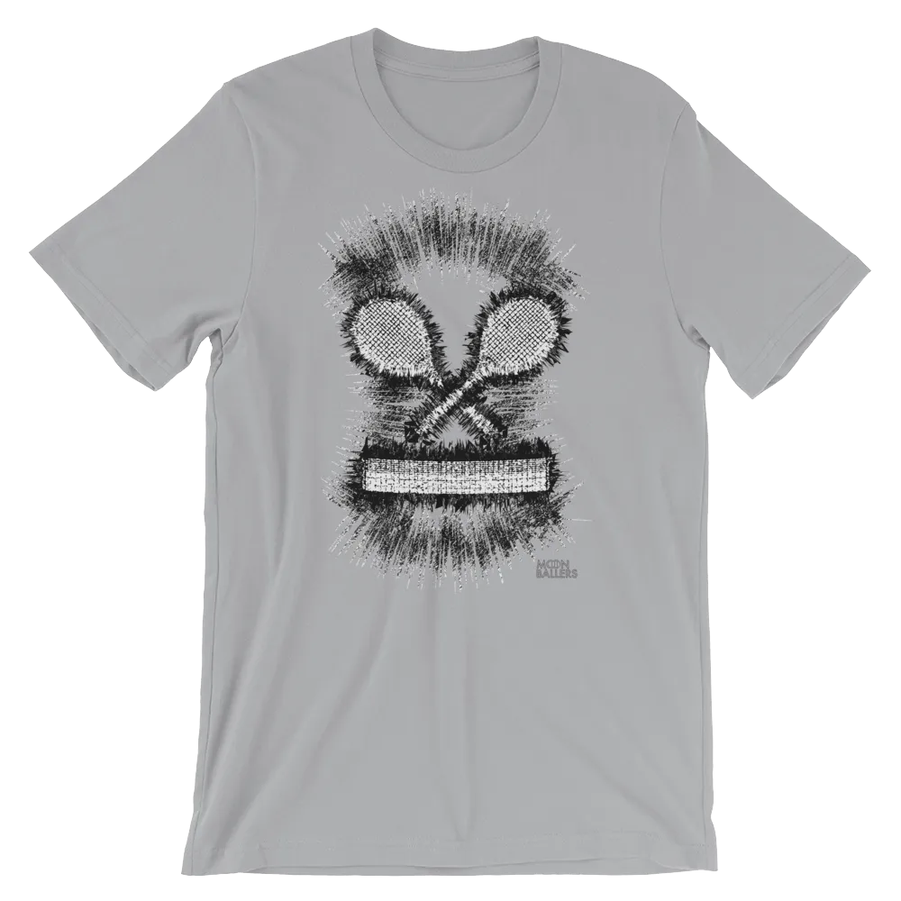 Skull And Tennis Bones - Unisex Tennis T-Shirt
