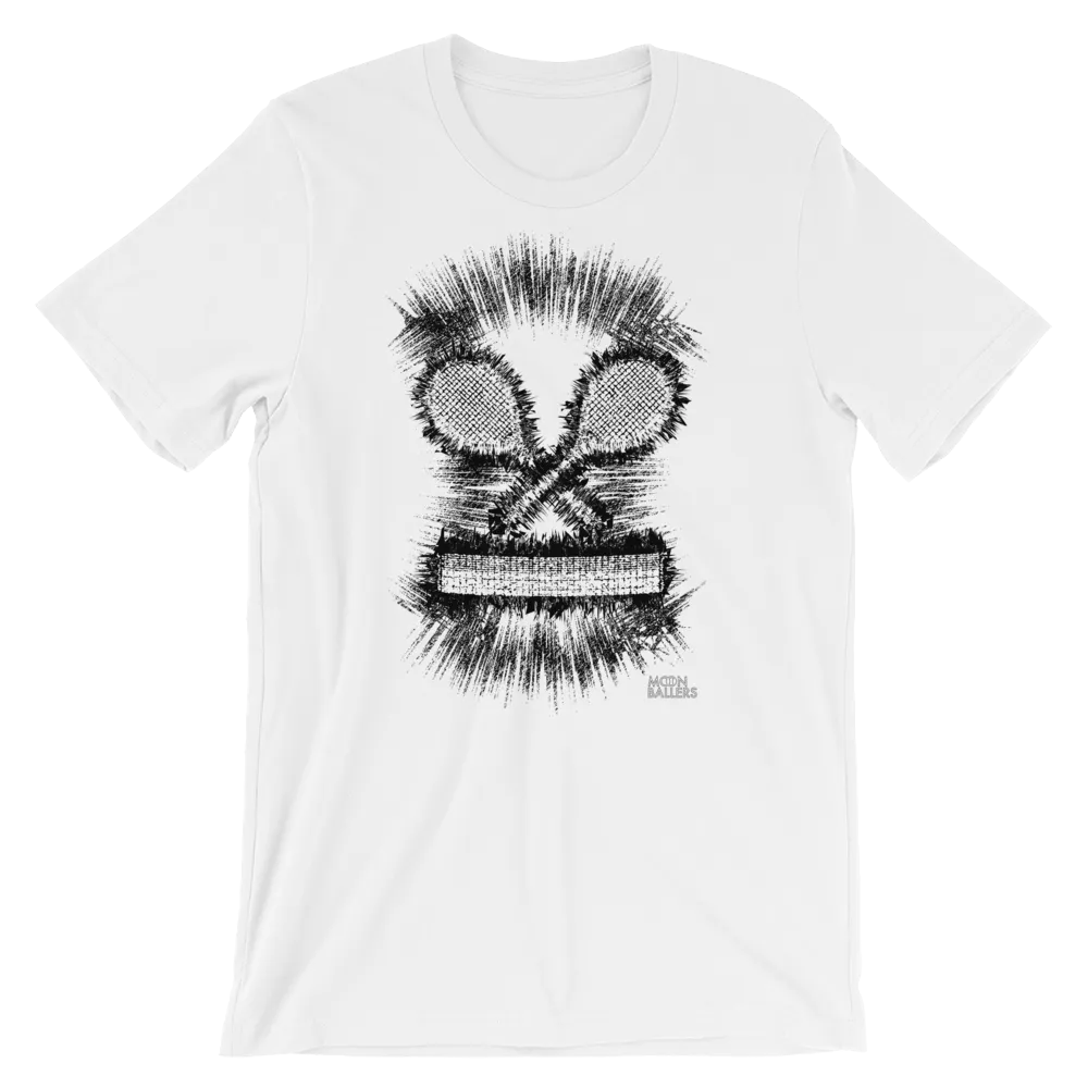 Skull And Tennis Bones - Unisex Tennis T-Shirt