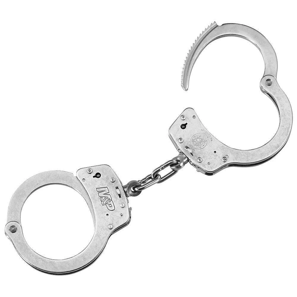 Smith and Wesson M&P Chain Lever Lock Nickel Handcuff