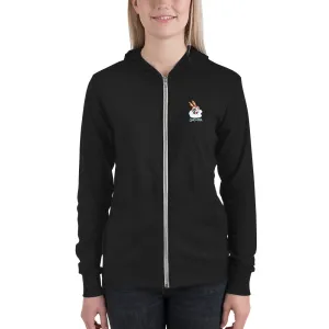 SnoBunny light zip hoodie