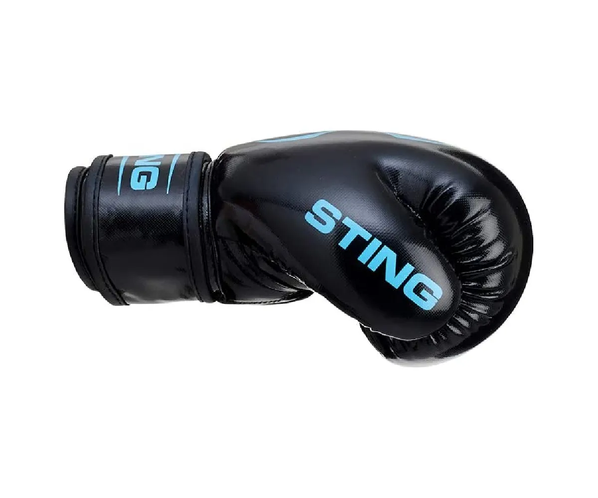 Sting Arma Junior Boxing Glove, Black\Aqua