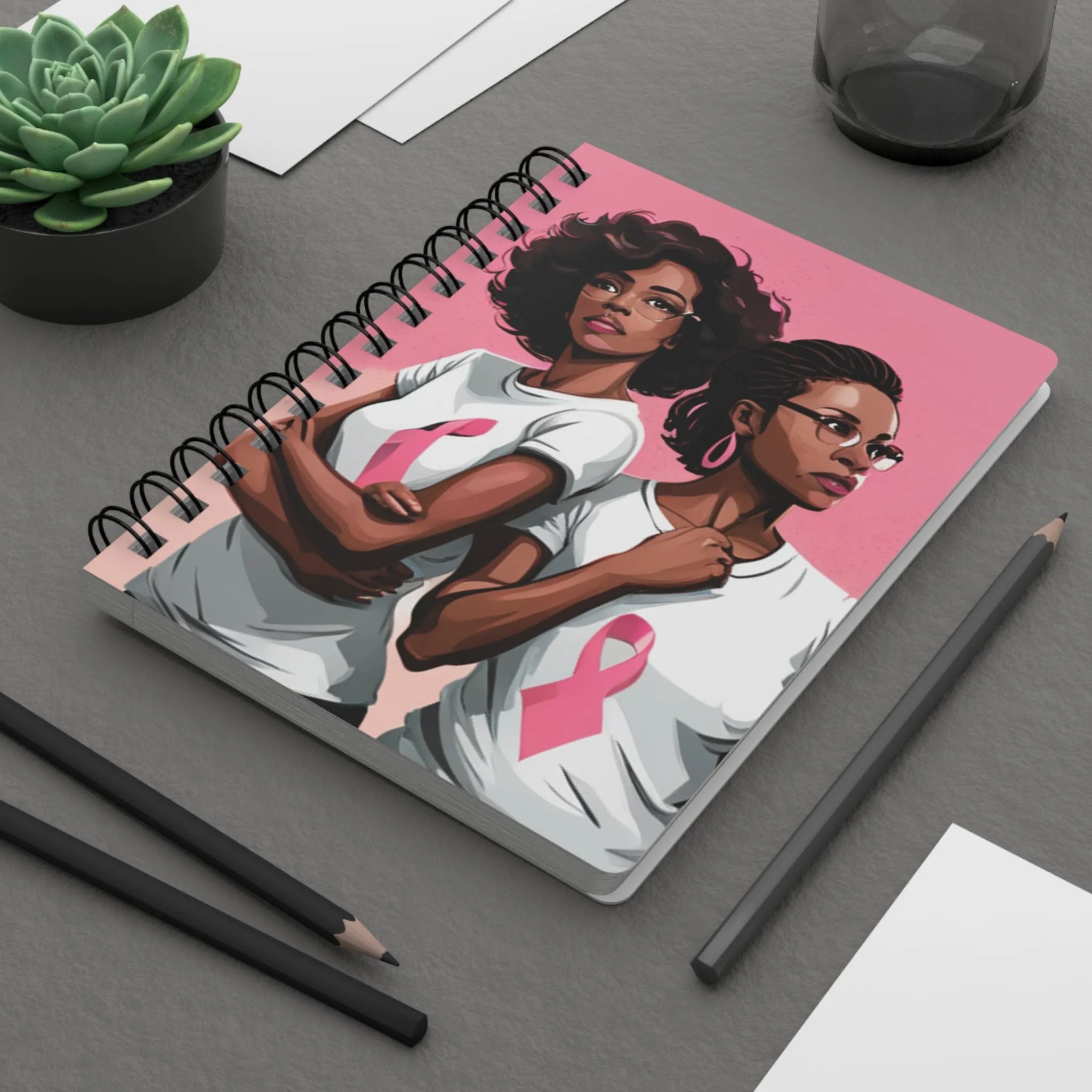 Strength In Pink Spiral Bound Journal