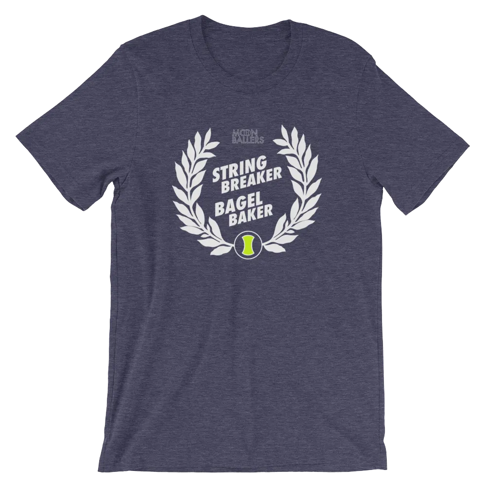 String Breaker Bagel Baker - Short-Sleeve Unisex Tennis T-Shirt