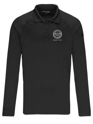 TACTICAL (Ghost Effect) Dept of Homeland Security Polo- Men's Long Sleeve