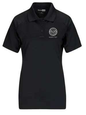 TACTICAL (Ghost Effect) Dept of Homeland Security Polo- Women's Short Sleeve