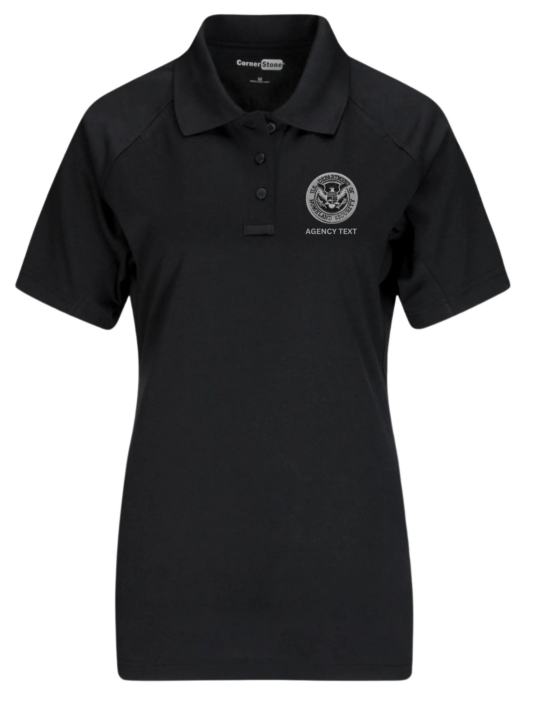 TACTICAL (Ghost Effect) Dept of Homeland Security Polo- Women's Short Sleeve
