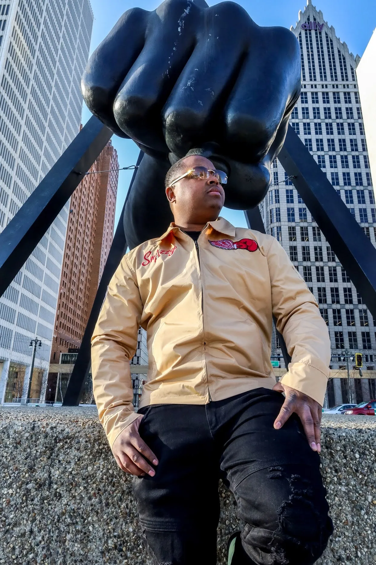 Tan Dirty Glove Twill Jacket