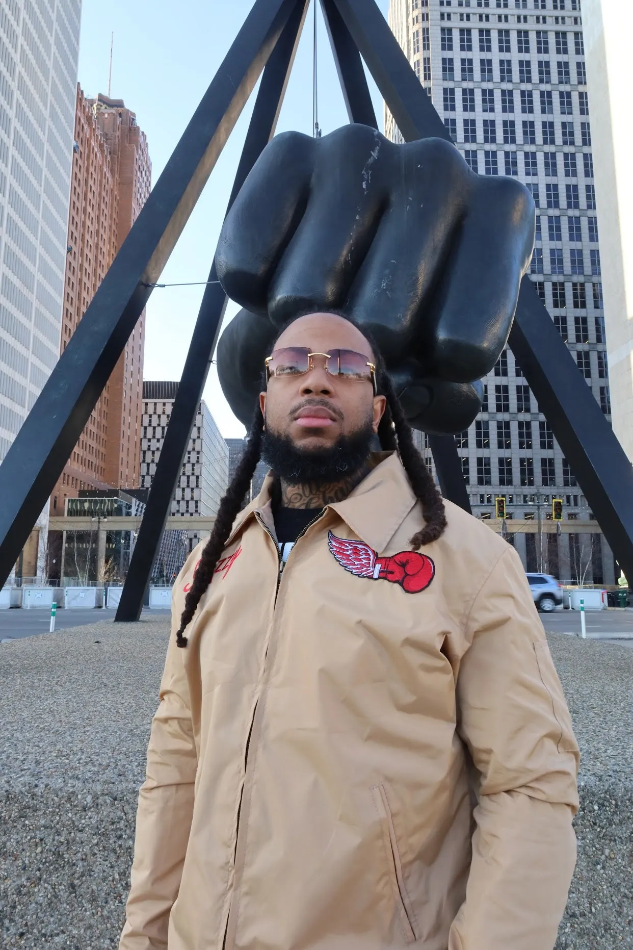 Tan Dirty Glove Twill Jacket