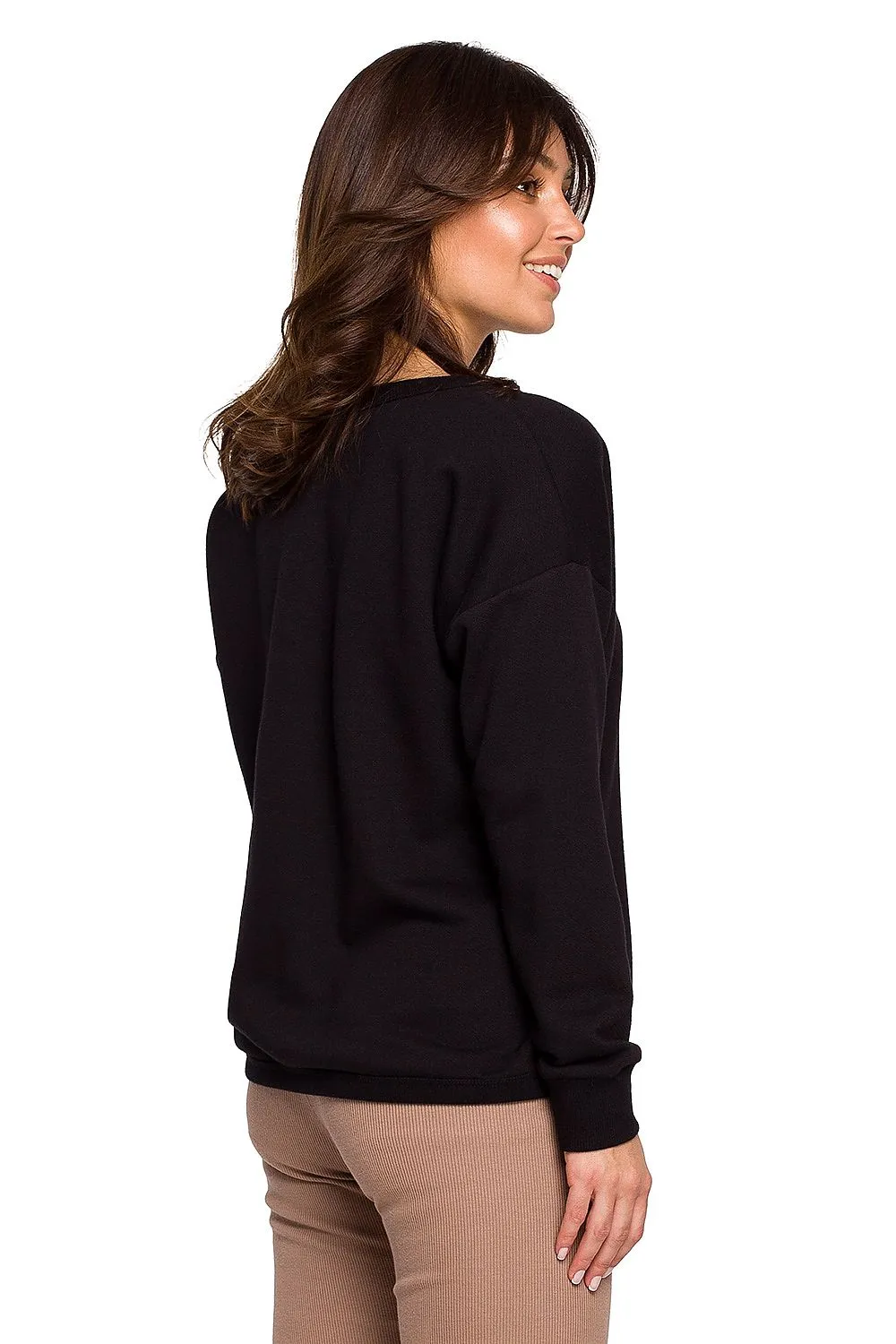 Textured Lightweight Relaxed Sweatshirt