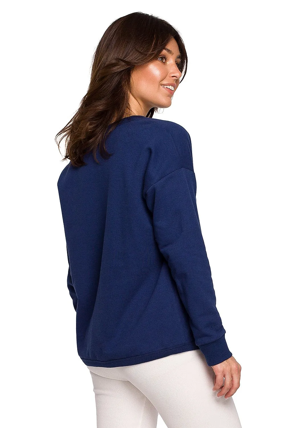 Textured Lightweight Relaxed Sweatshirt