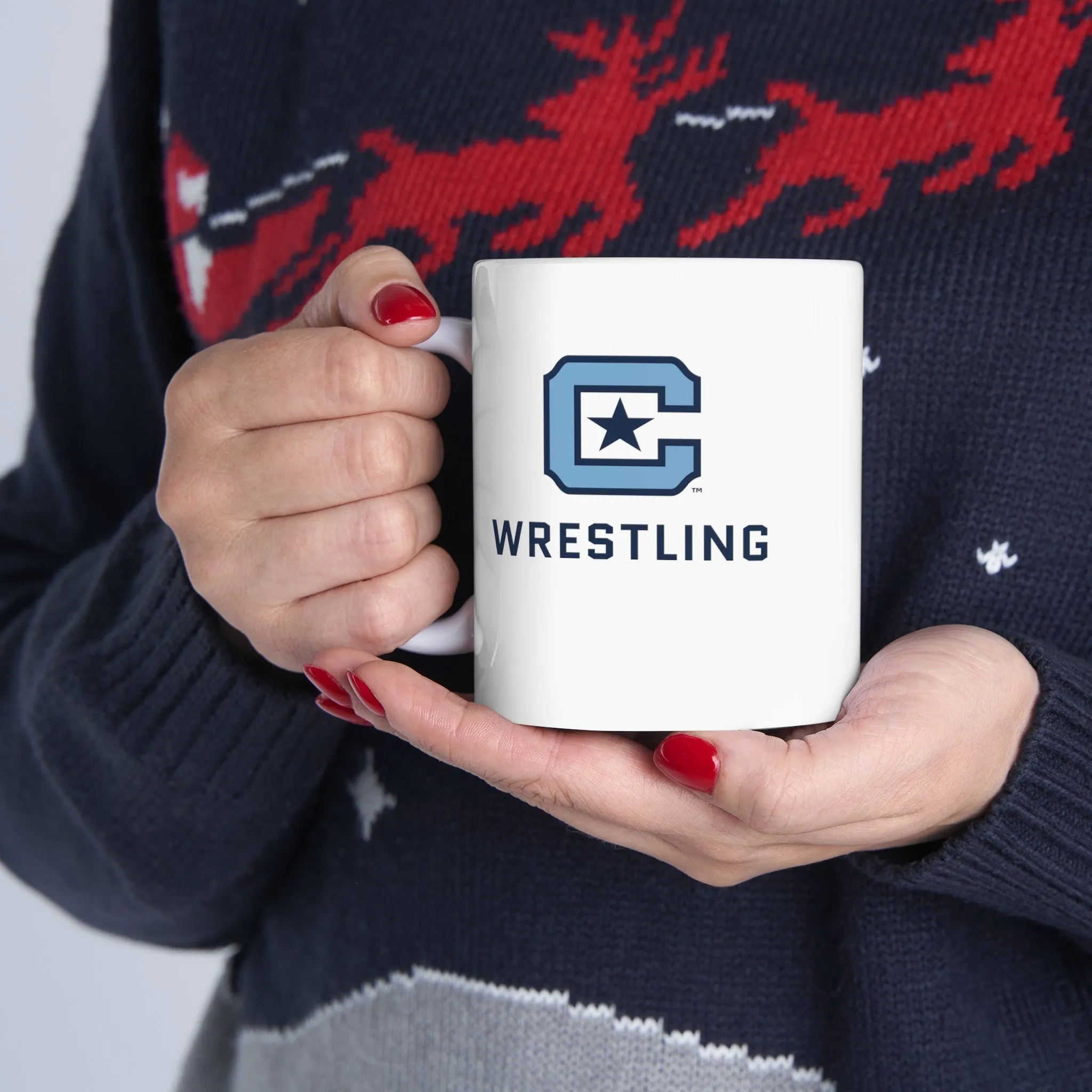 The Citadel Block C Logo, Sports Wrestling, Ceramic Mug 11oz