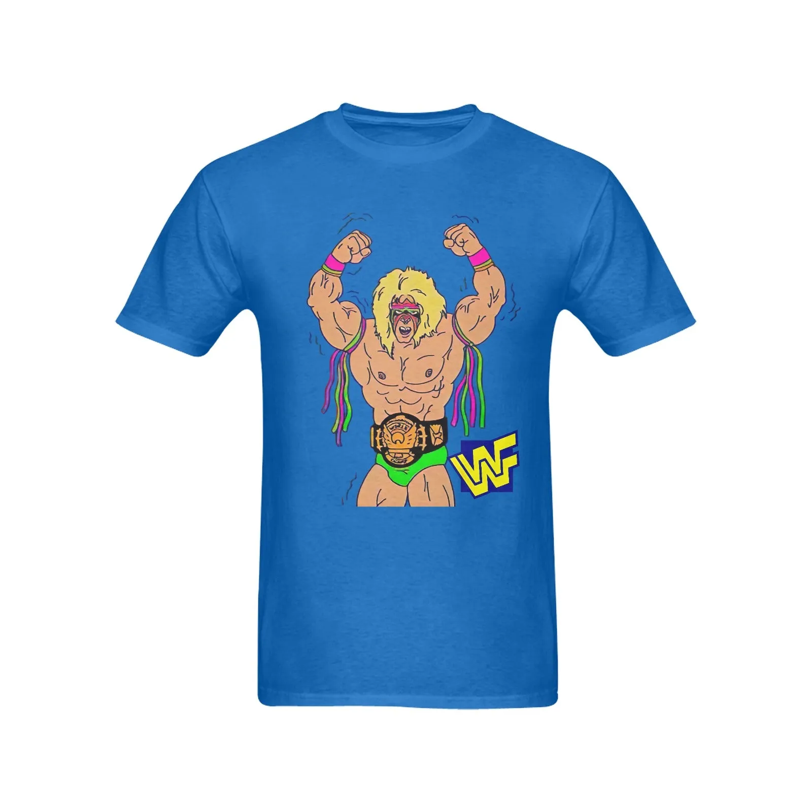 The Ultimate Warrior WWF Men's T-shirt 100% Cotton