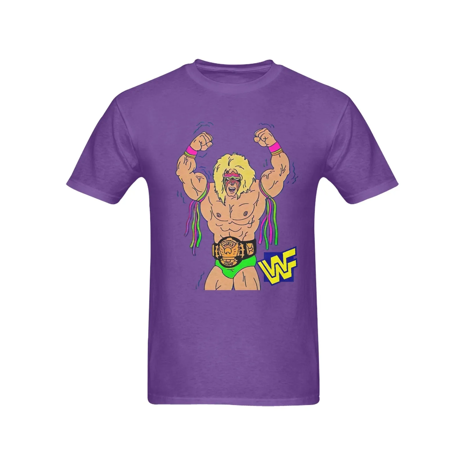 The Ultimate Warrior WWF Men's T-shirt 100% Cotton