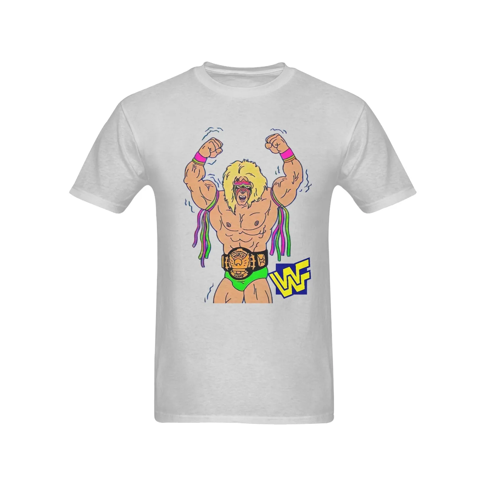 The Ultimate Warrior WWF Men's T-shirt 100% Cotton