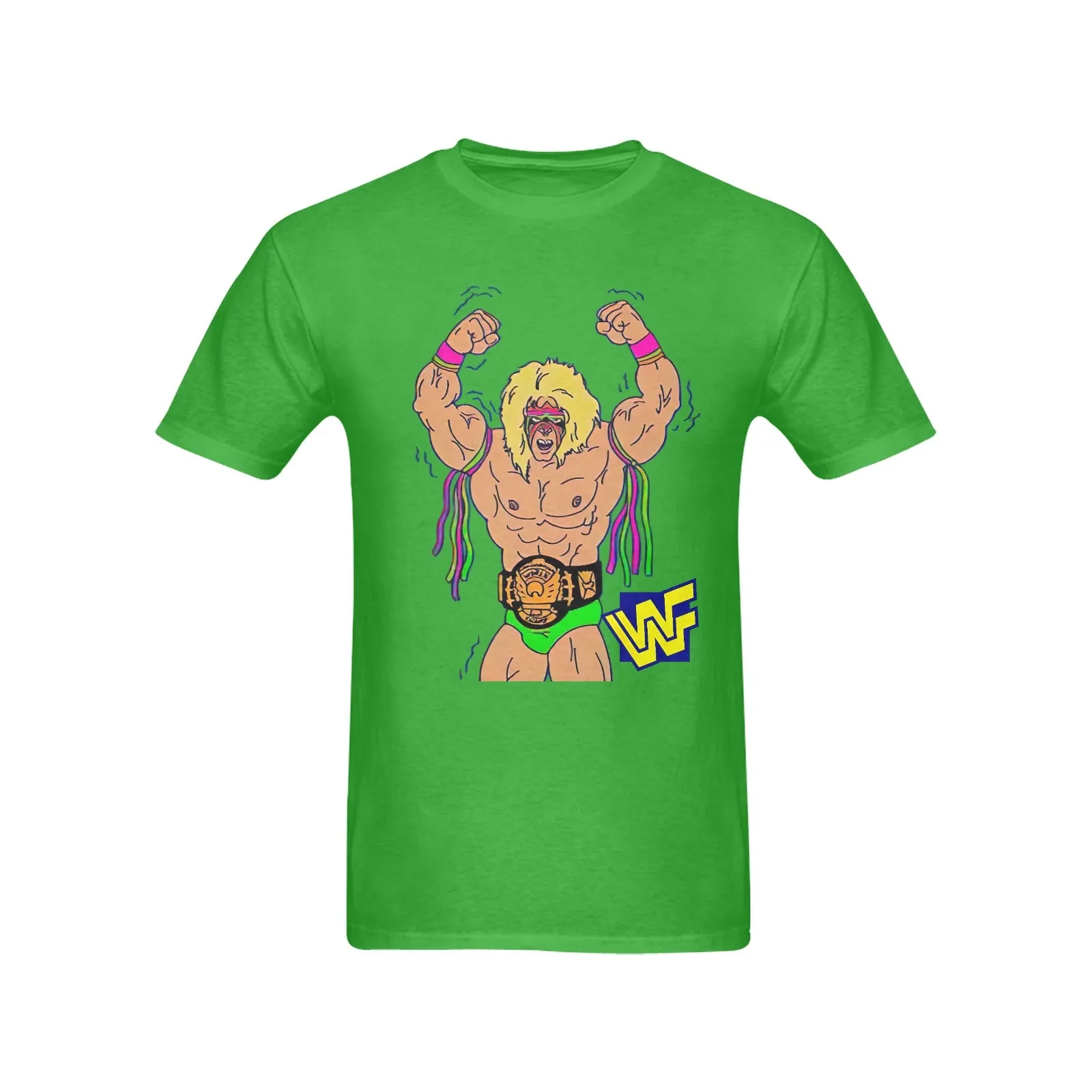 The Ultimate Warrior WWF Men's T-shirt 100% Cotton