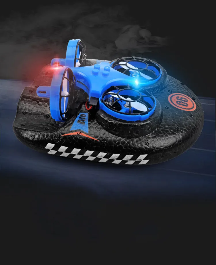 Three-In One Drone Hovercraft - Flight, Ground & Water