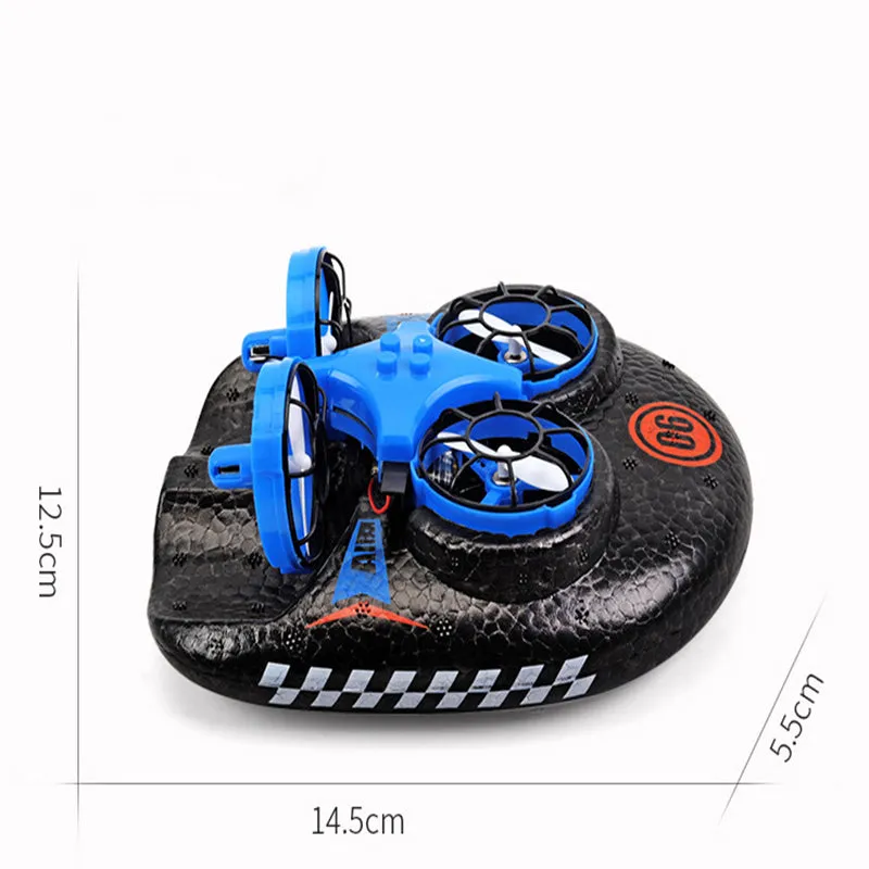 Three-In One Drone Hovercraft - Flight, Ground & Water