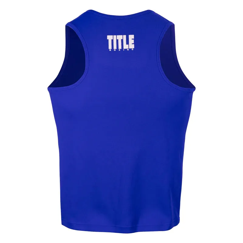 Title Boxing Aerovent Elite 2.0 Boxing Competition Jersey Tank Blue