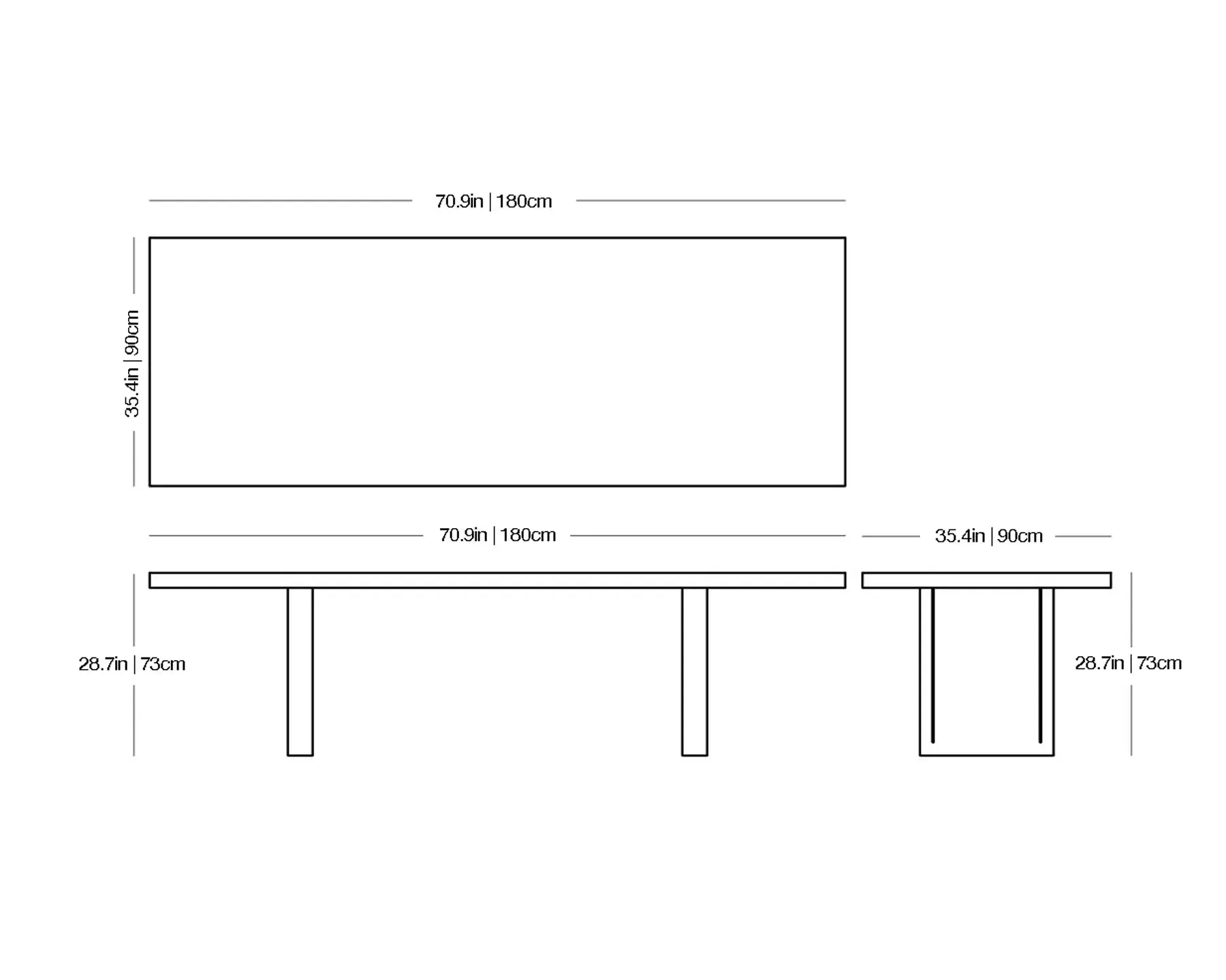 Tommaso - Bench and Table