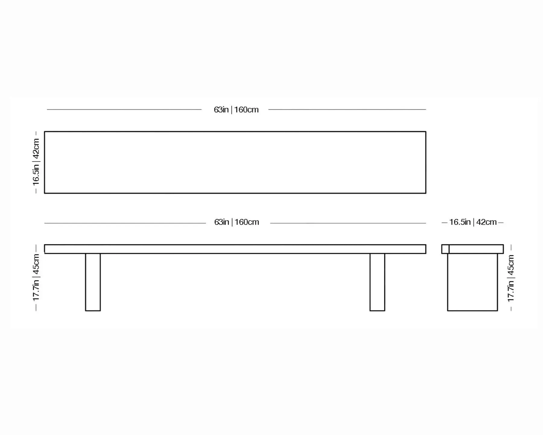 Tommaso - Bench and Table