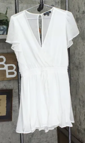 Trixxi Womens Gauze Lightweight Mini Dress 1679163a65a814 White L