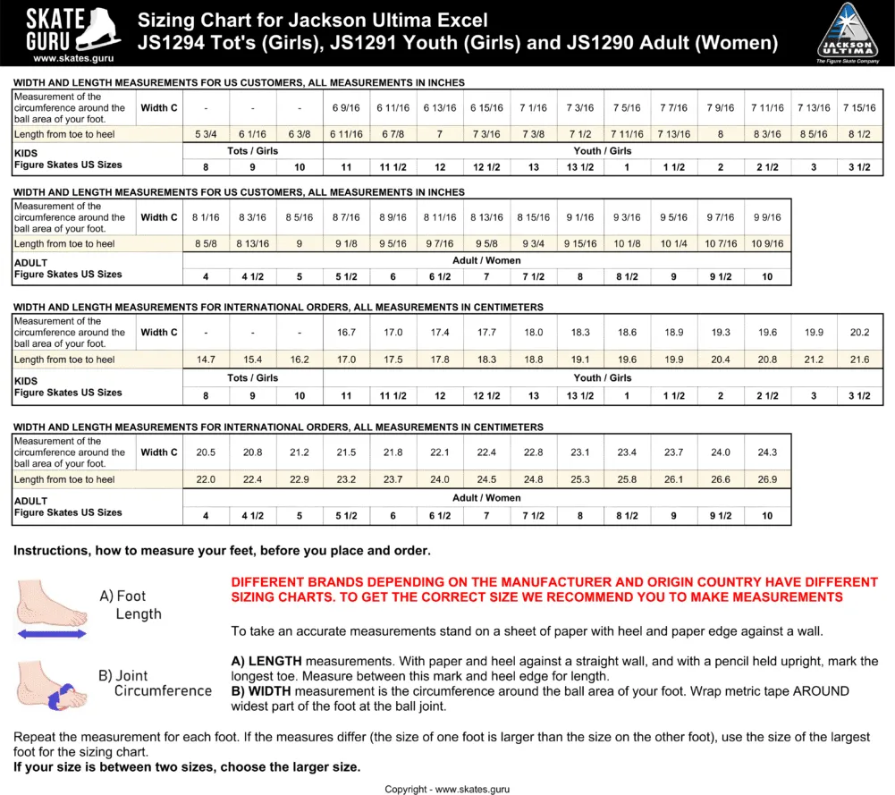 Ultima Excel Youth C Figure Skates