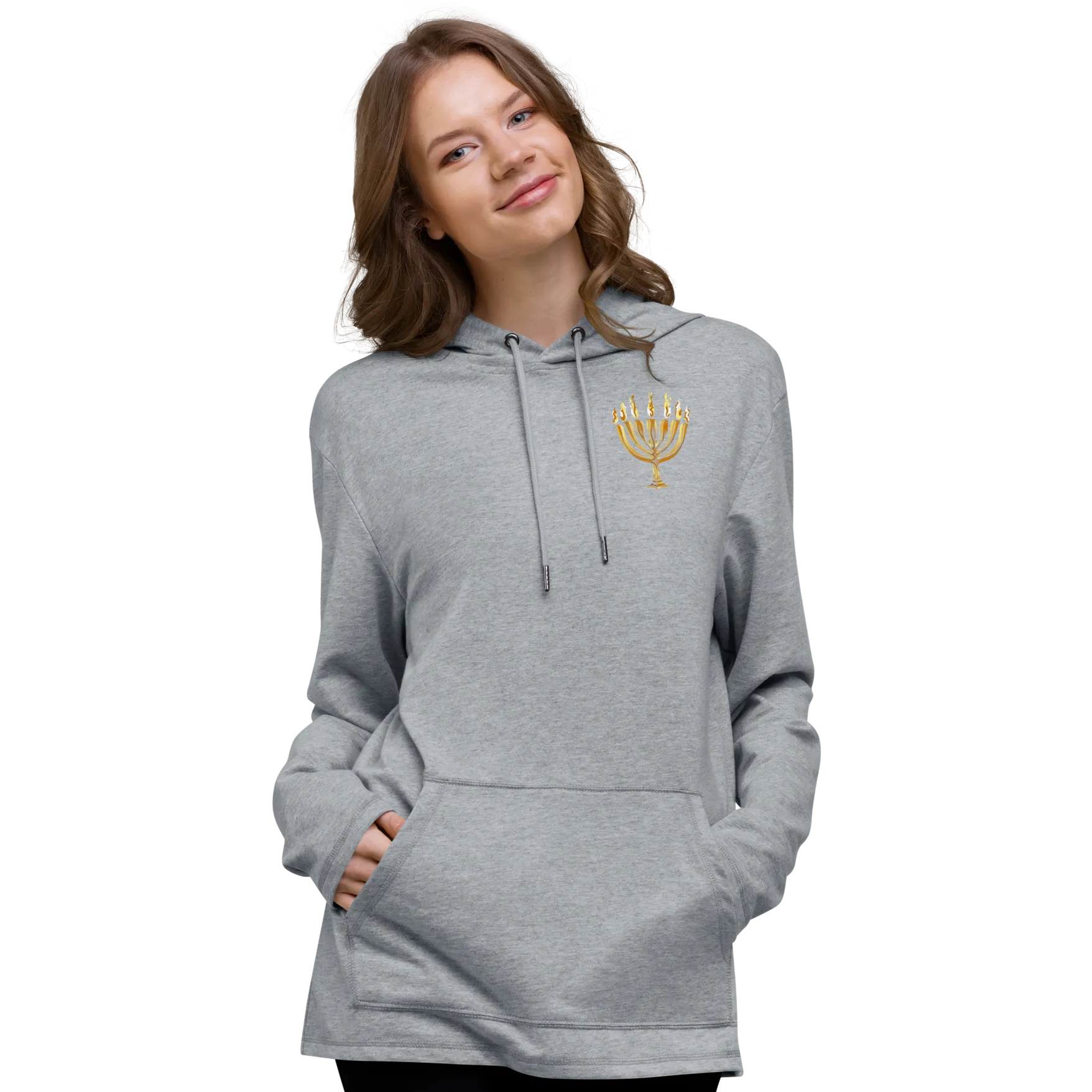Unisex Lightweight Menorah Hoodie