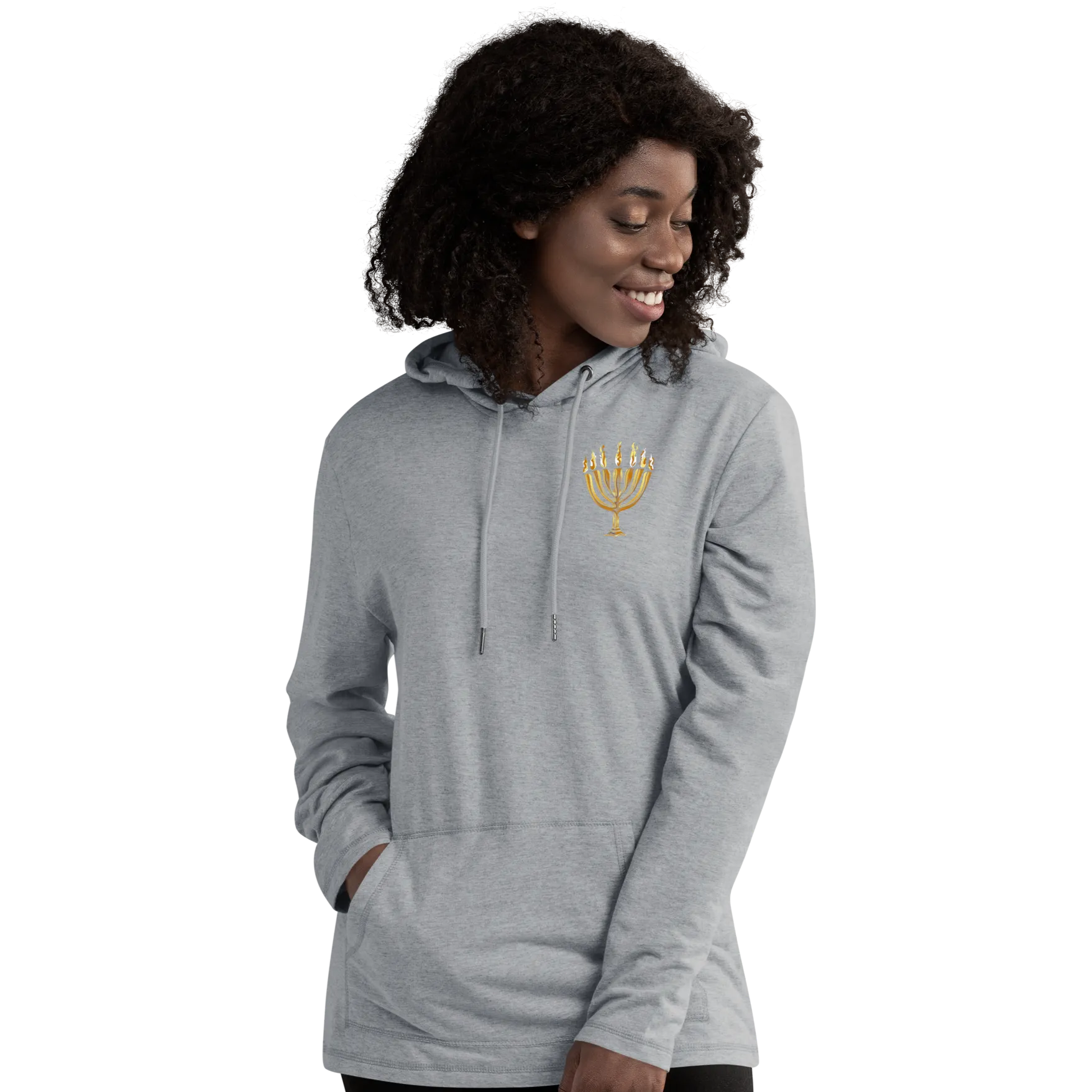 Unisex Lightweight Menorah Hoodie