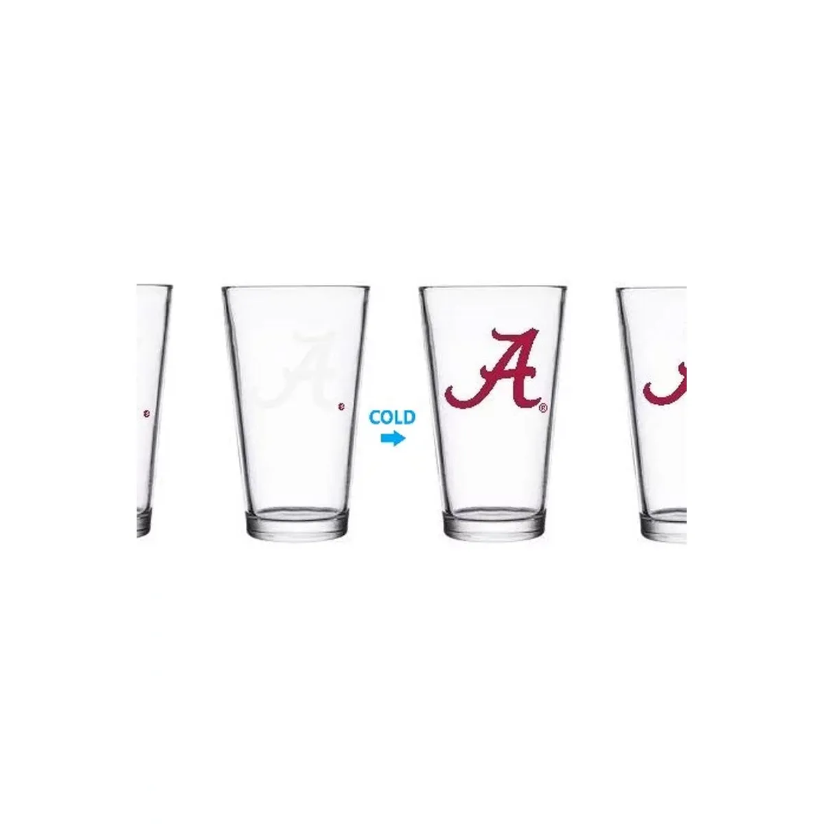 University of Alabama Color-Changing Pint Glass