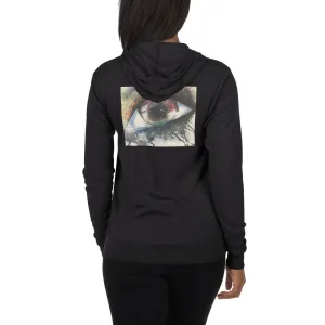 Watercolor Eye I Unisex zip hoodie