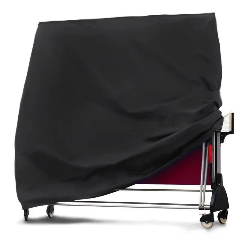 Waterproof Outdoor Table Tennis Cover - 165X70X185Cm - Black / Silver