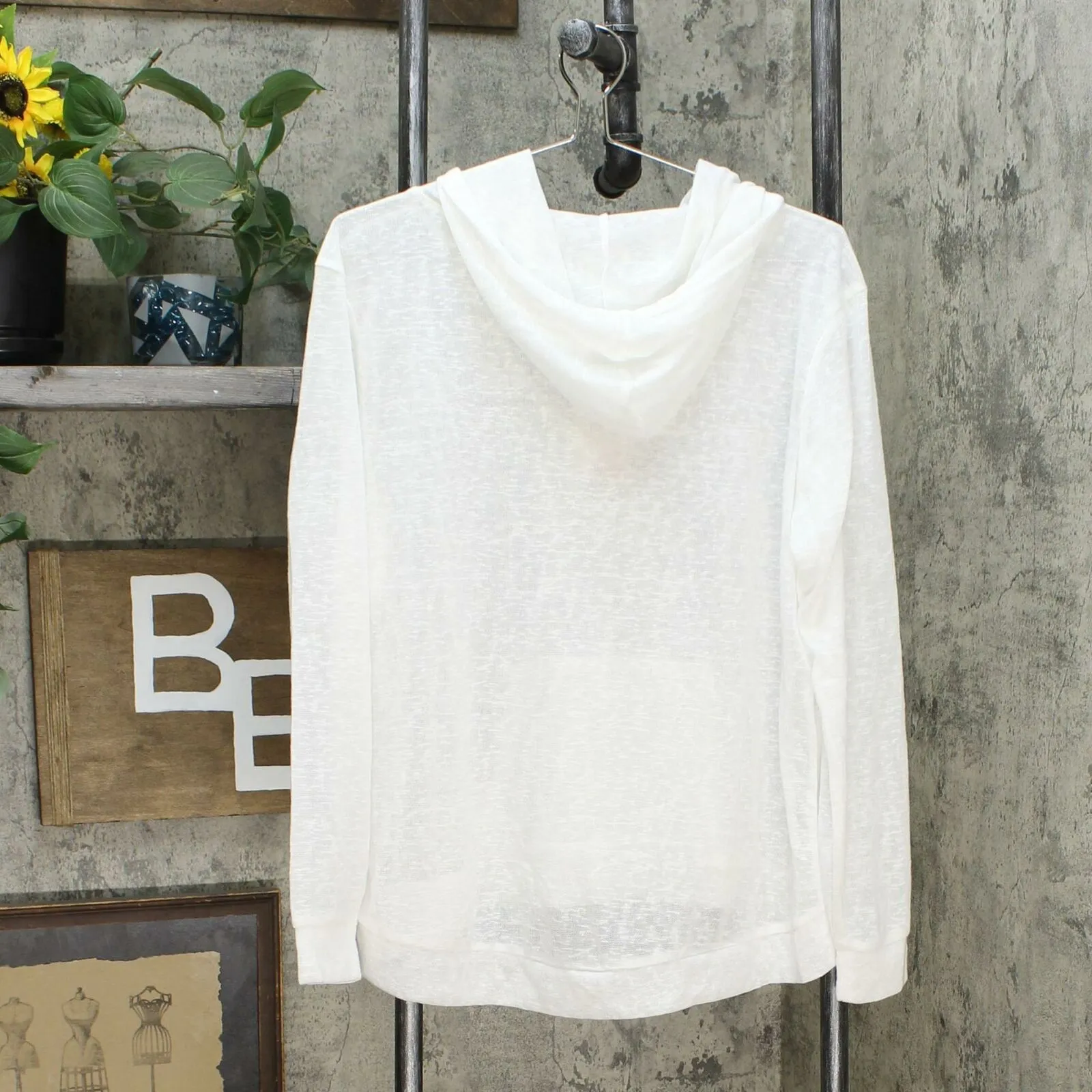 Weatherproof Vintage Women's Lightweight Slub Knit Hoodie T-Shirt