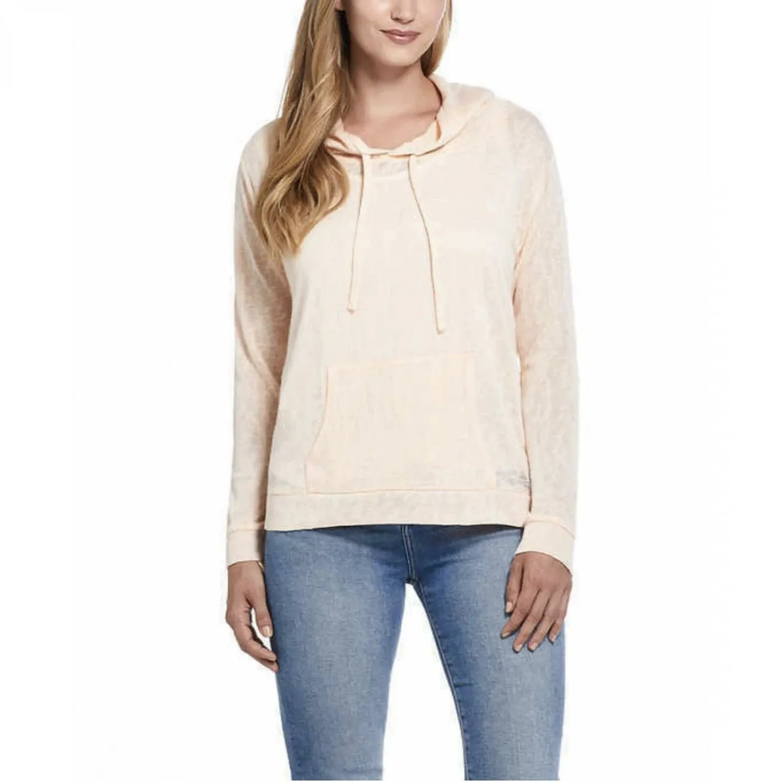 Weatherproof Vintage Women's Lightweight Slub Knit Hoodie T-Shirt