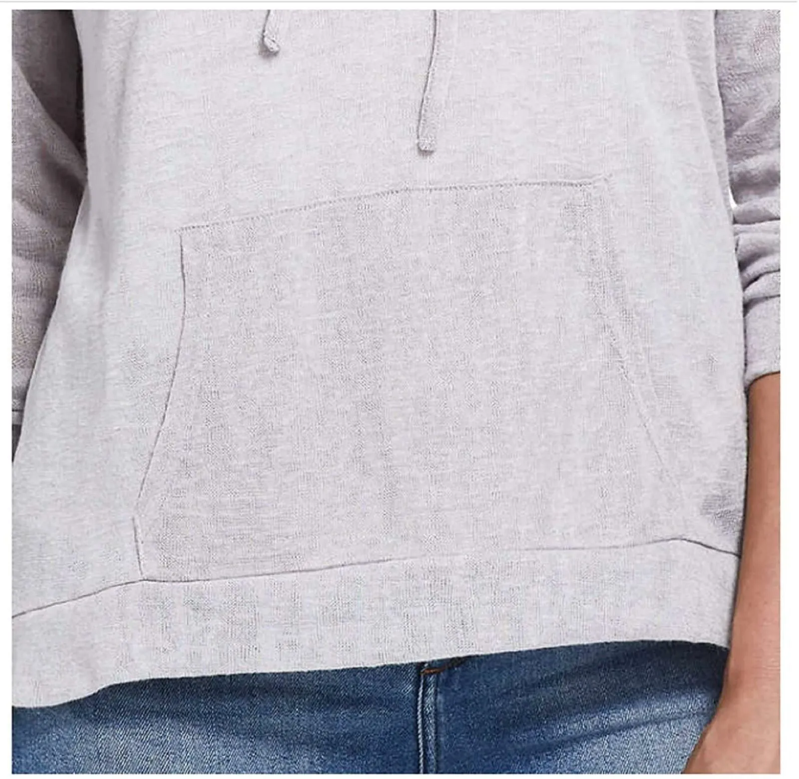 Weatherproof Vintage Women's Lightweight Slub Knit Hoodie T-Shirt