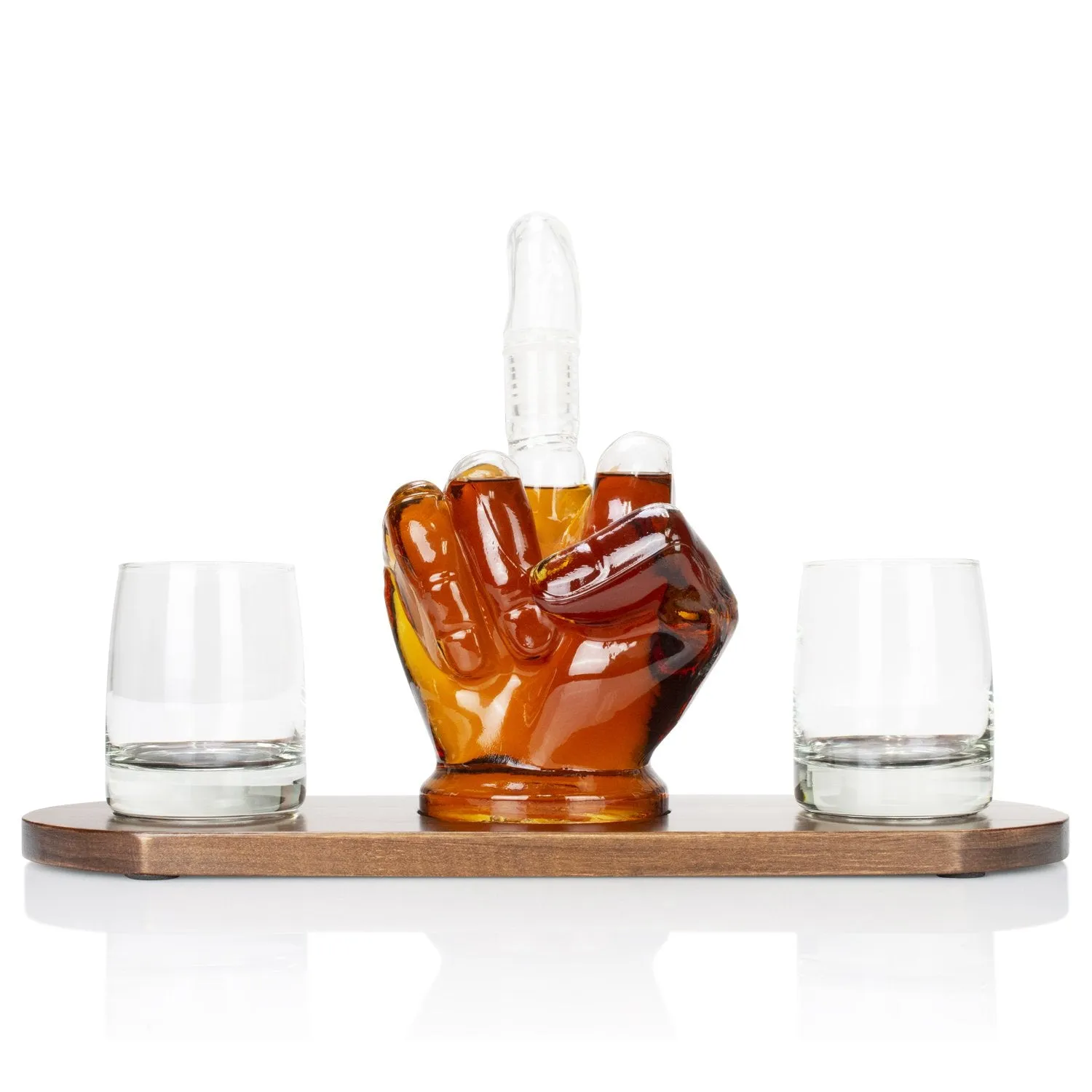 Whiskey Middle Finger Decanter Set
