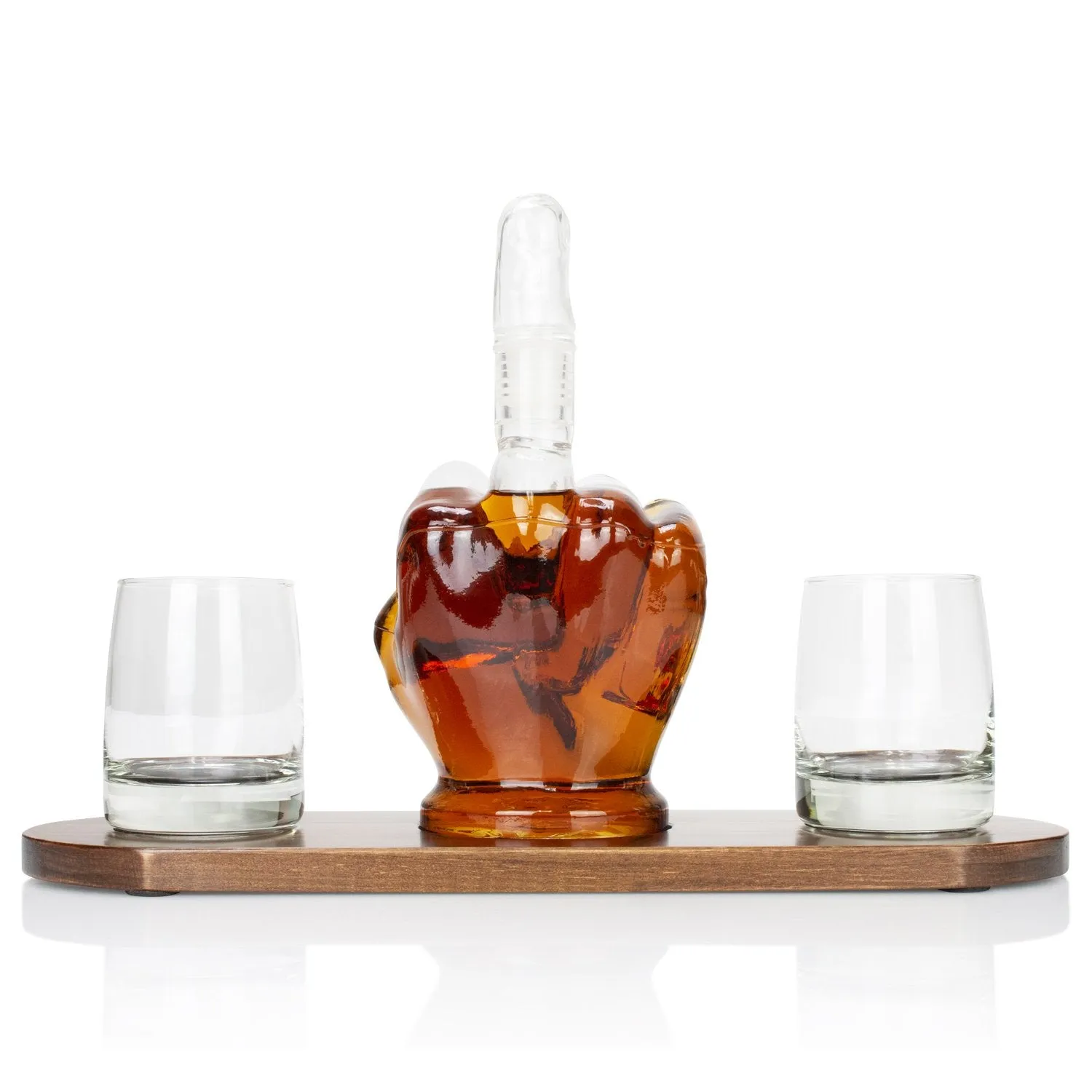 Whiskey Middle Finger Decanter Set